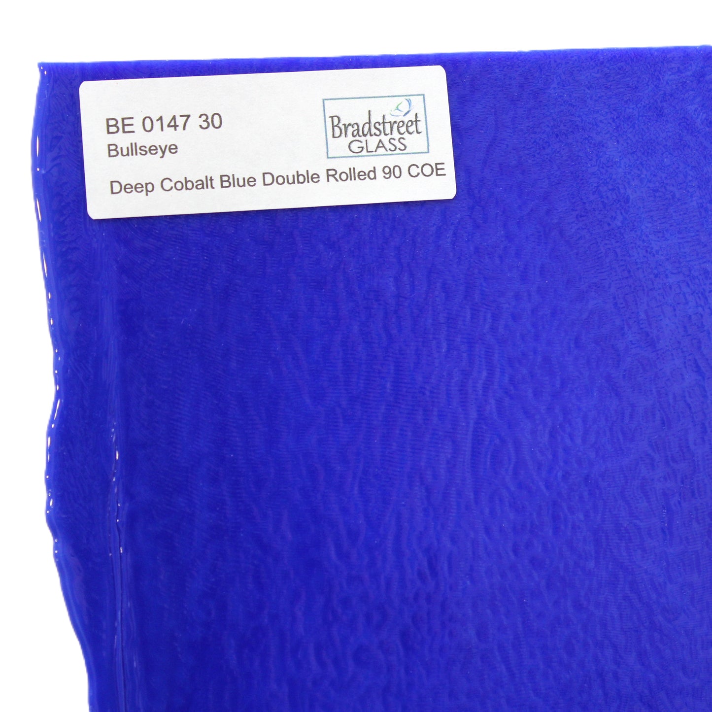 Deep Cobalt Blue Stained Glass Sheet Opaque Fusible 90 COE Bullseye 0147 30