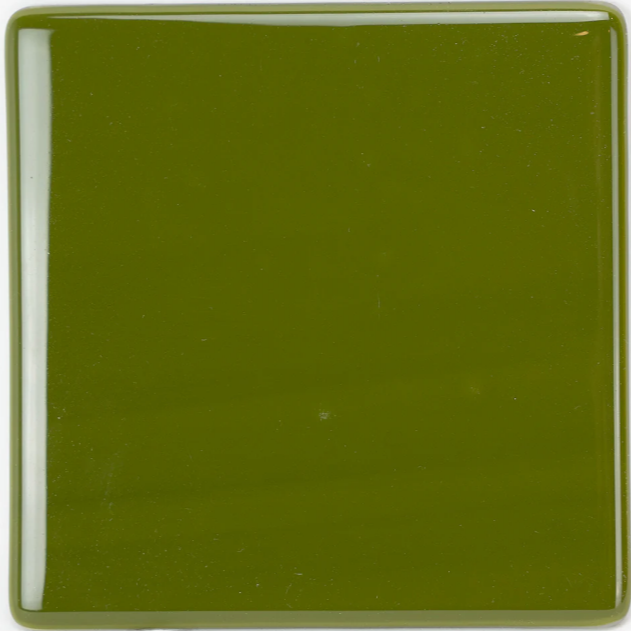 Olive Green Opal Stained Glass Sheet 96 COE Fusible Oceanside SF60.782