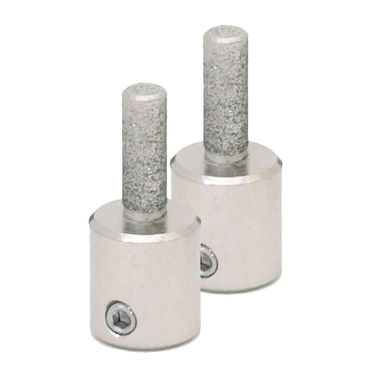 1/4 Inch Standard 100-120 Grit Diamond Grinding Bit for Stained Glass Grinders Two Pack