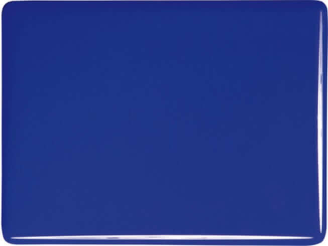Deep Cobalt Blue Stained Glass Sheet Opaque Fusible 90 COE Bullseye 0147 30