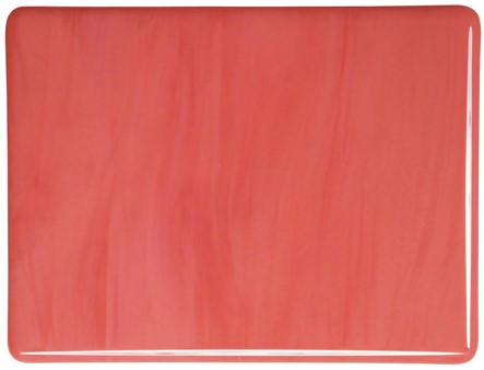 Salmon Pink Opal Fusible Stained Glass Sheet 90 COE STRIKER GLASS Bullseye 0305 30F