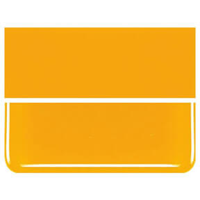 Marigold Yellow Stained Glass Sheet Fusible 90 COE Bullseye 0320 30
