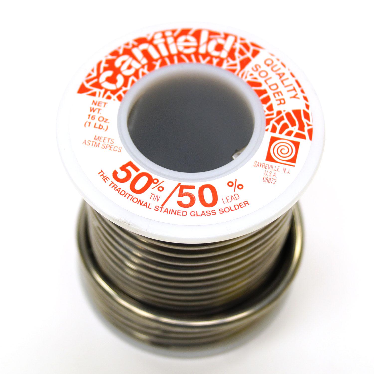Canfield 50/50 Solder for Stained Glass 1 lb Spool