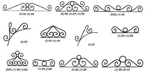 2-5/16" Pre-Tinned Curly Q Hangers Q5, 6 Pack