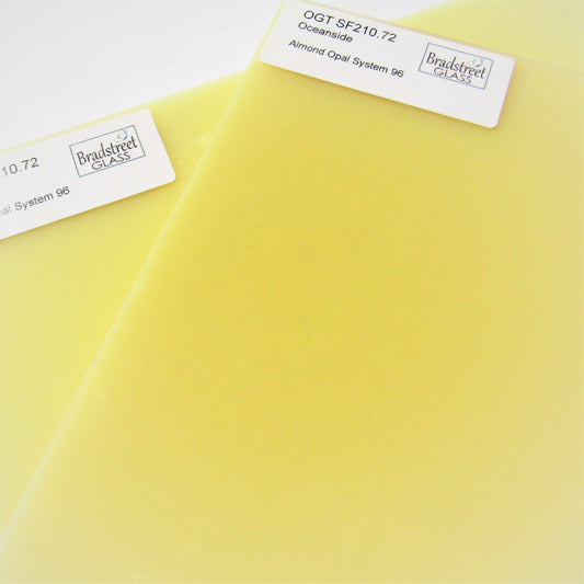 Almond Opal Fusible Stained Glass Sheet System 96 Oceanside SF210.72