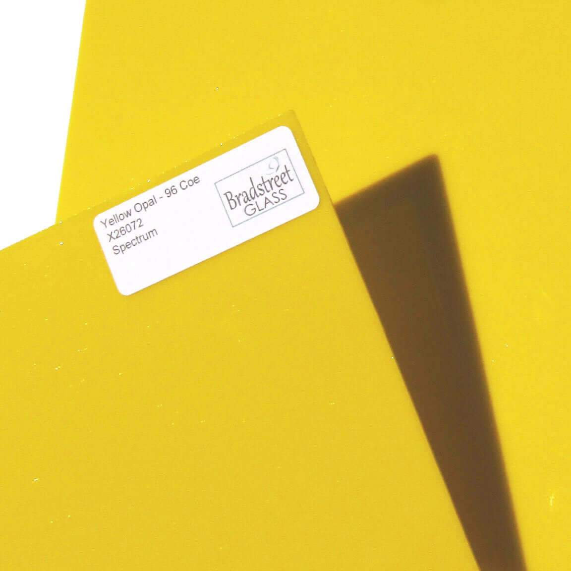 Yellow Opal Stained Glass Sheet 96 COE Oceanside SF260.72