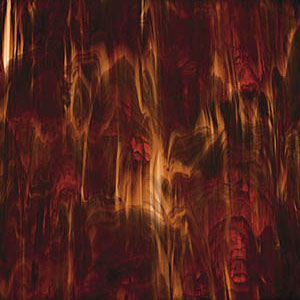 Dark Amber and White Opal Stained Glass Sheet Spectrum SP 317.6