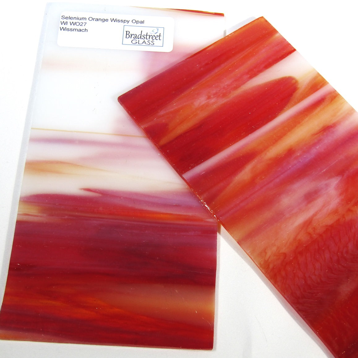 Wissmach Selenium Orange Wisspy Opal Stained Glass Sheet Wissmach WO27
