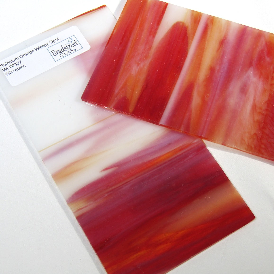 Wissmach Selenium Orange Wisspy Opal Stained Glass Sheet Wissmach WO27