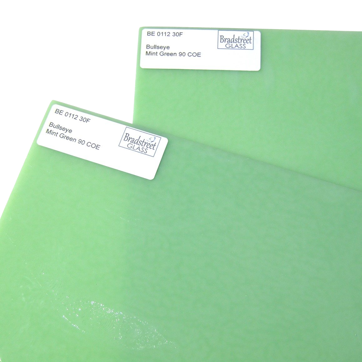 Mint Green Stained Glass Sheet 90 COE Fusible Bullseye 0112 30F