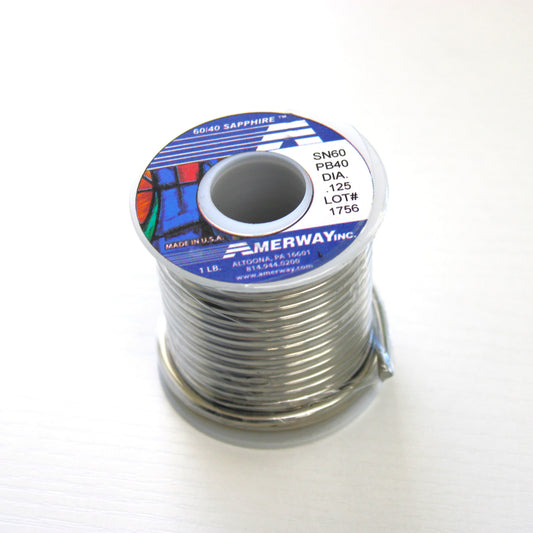 Amerway 60/40 Lead Solder for Stained Glass 1 lb Spool at Bradstreet Glass