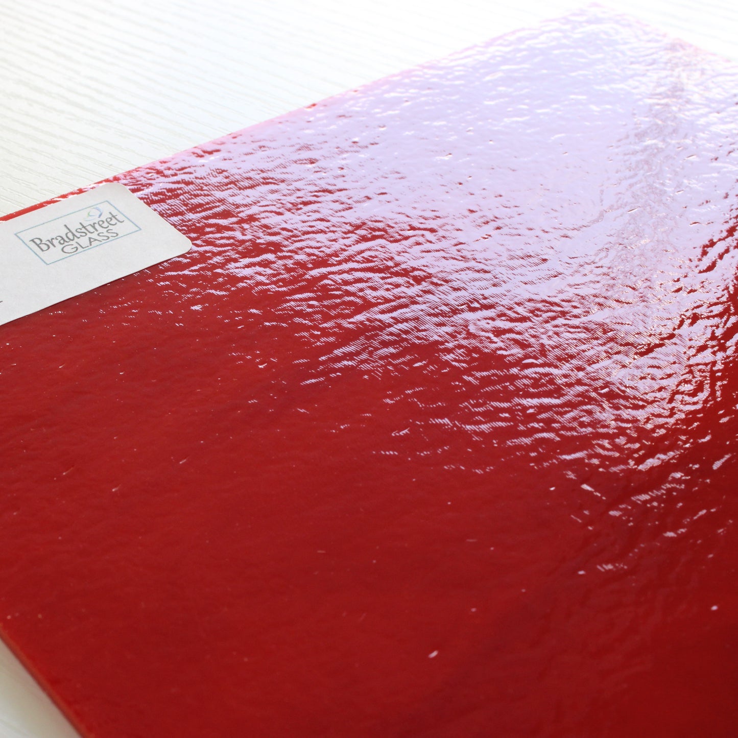 Bullseye 0124 30 Fusible 90 COE
Opaque Red Opal Double Rolled Stained Glass Sheet at Bradstreet Glass