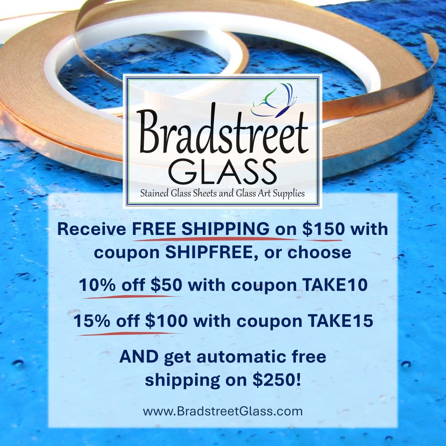 Bradstreet Glass Stained Glass Sheets and Art Glass Supplies Store Coupons