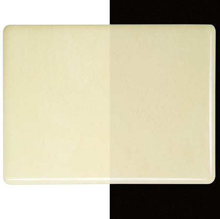 French Vanilla Stained Glass Sheet 90 COE Bullseye 0137 30