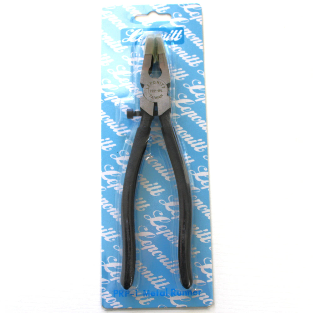 Leponitt 8" Metal Running Pliers for Stained Glass. Durable quality stained glass tools at Bradstreet Glass.