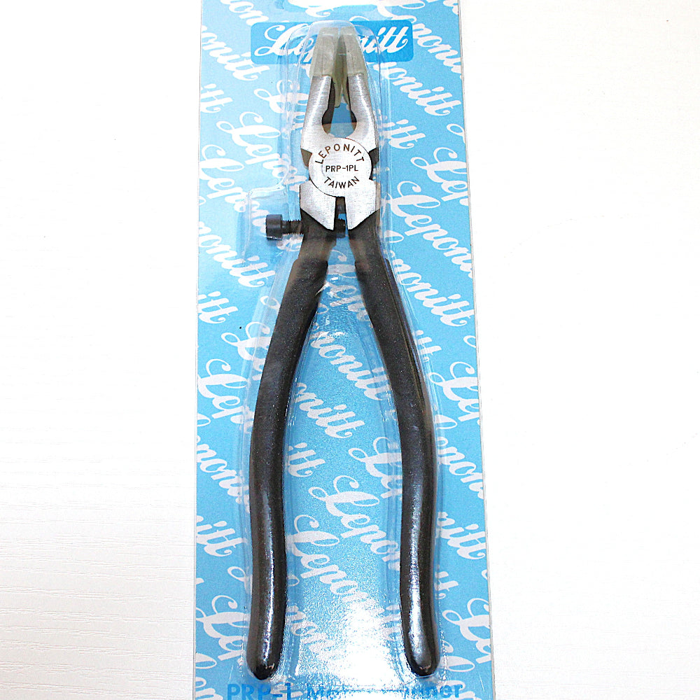Leponitt 8" Metal Running Pliers for Stained Glass. Durable quality stained glass tools at Bradstreet Glass.