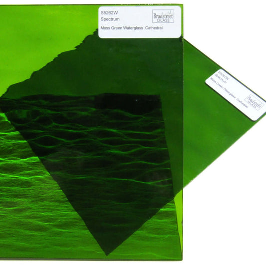  Bradstreet Glass Moss Green Waterglass Stained Glass Sheet Spectrum 526.2W