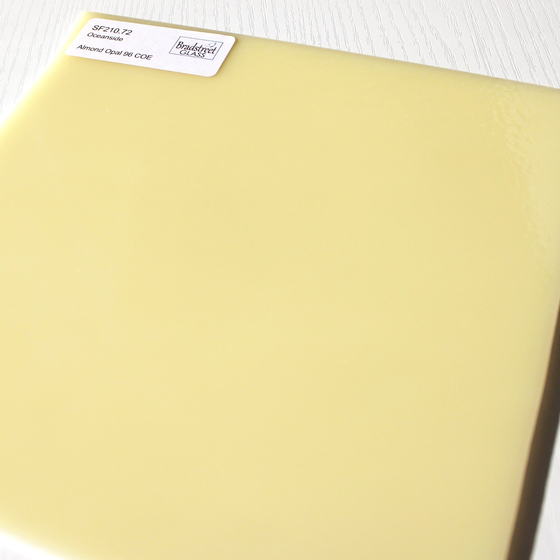 Almond Opal Fusible Stained Glass Sheet Oceanside SF210.72.  Opaque COE 96 art glass at Bradstreet Glass.