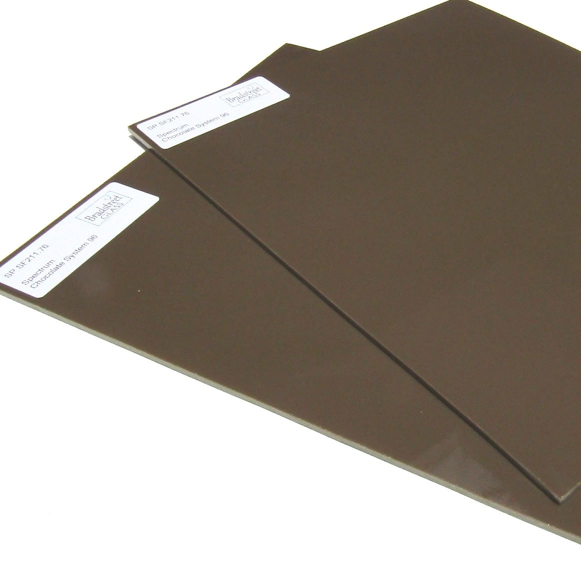  Bradstreet Glass Chocolate Brown Opal 96 COE Fusible Stained Glass Sheet Oceanside SF211.76