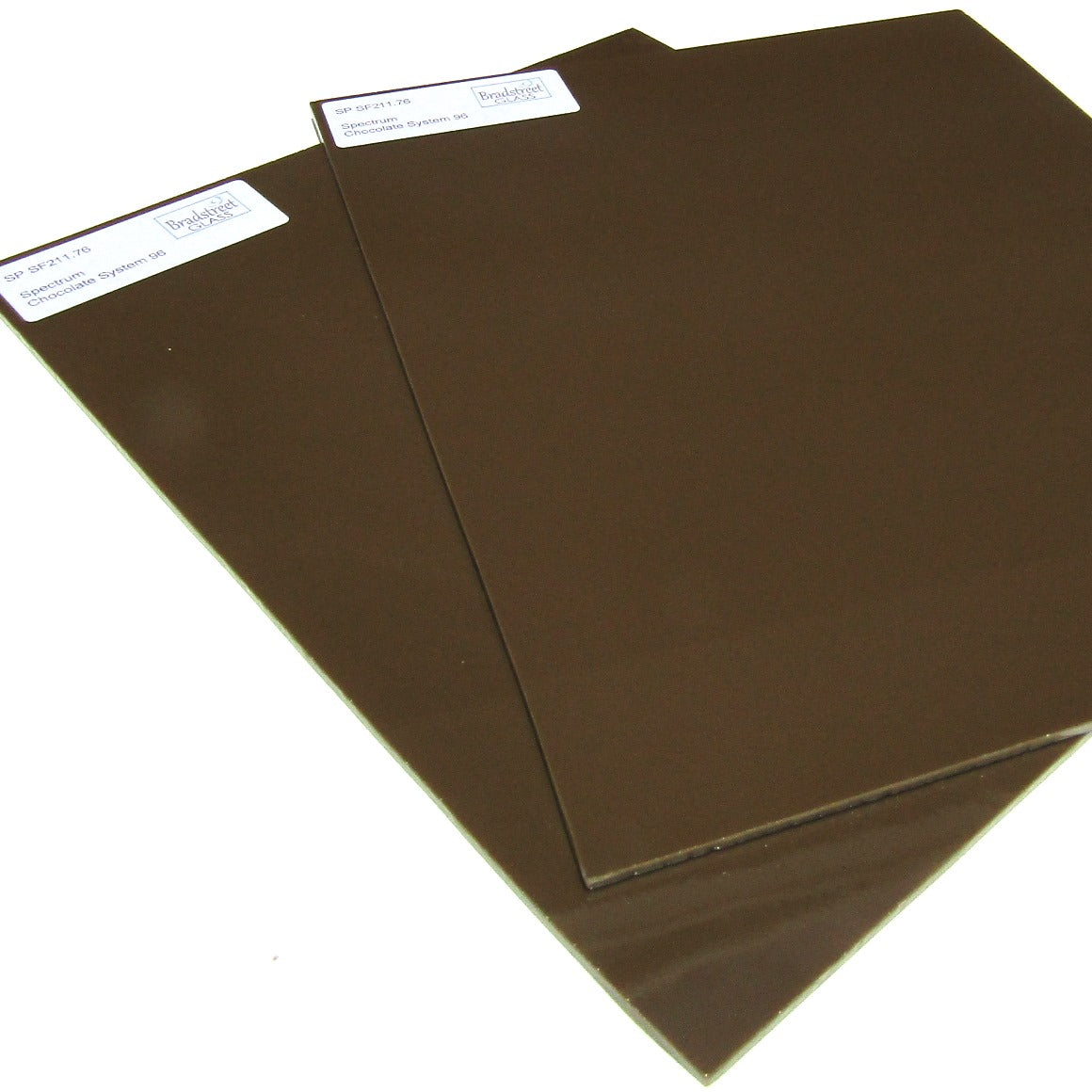 Spectrum Opaque Chocolate Brown Opal System 96 Fusible Stained Glass Sheet SF211.76