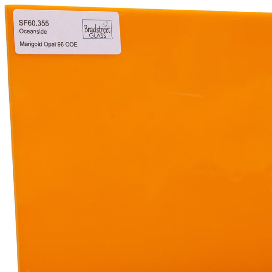 Marigold Opal 96 COE Fusible Stained Glass Sheet Oceanside SF60.355