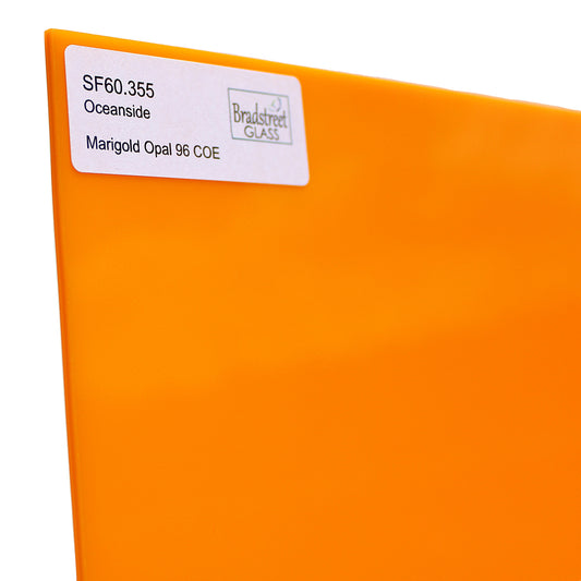Marigold Opal 96 COE Fusible Stained Glass Sheet Oceanside SF60.355