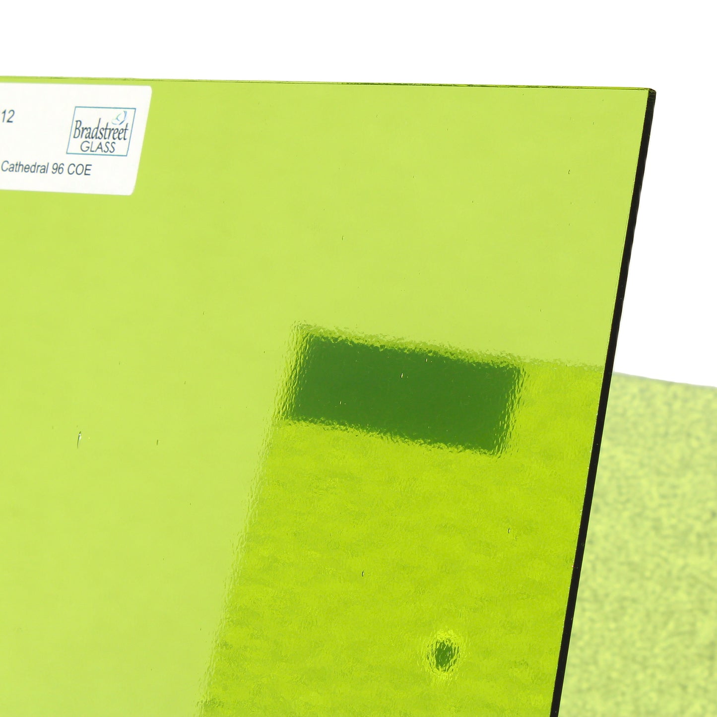 Lime Green Cathedral Stained Glass Sheet 96 COE Fusible Oceanside SF60.7312