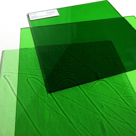  Bradstreet Glass Light Green Artique Stained Glass Sheet Spectrum 121A