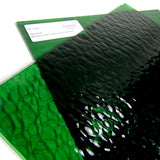 Medium Green Hammered Cathedral Stained Glass Sheet Spectrum 123H
