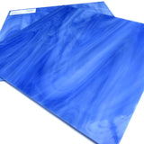 Spectrum SP 337.2 Stained Glass Sheet Light Blue White Opal Streaky Swirled Opaque
