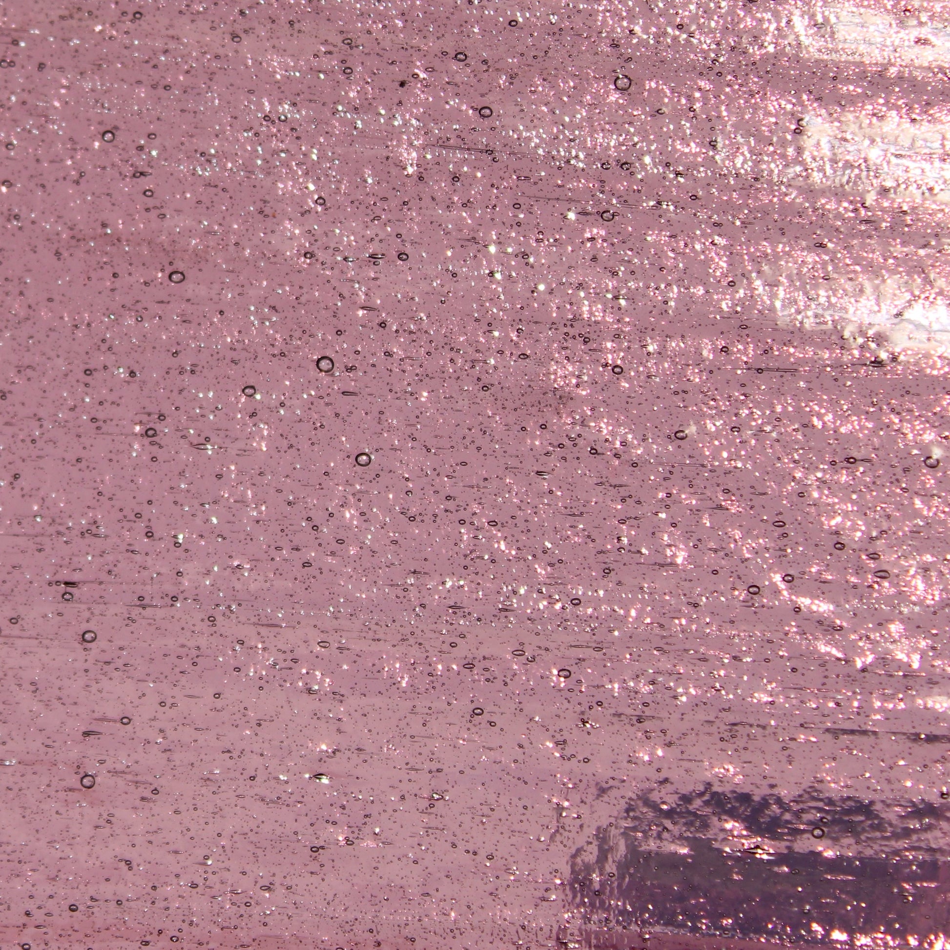 Mauve Seedy Stained Glass Sheet Wissmach 418S