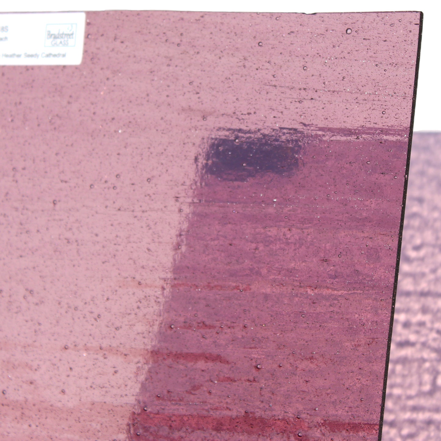 Mauve Seedy Stained Glass Sheet Wissmach 418S