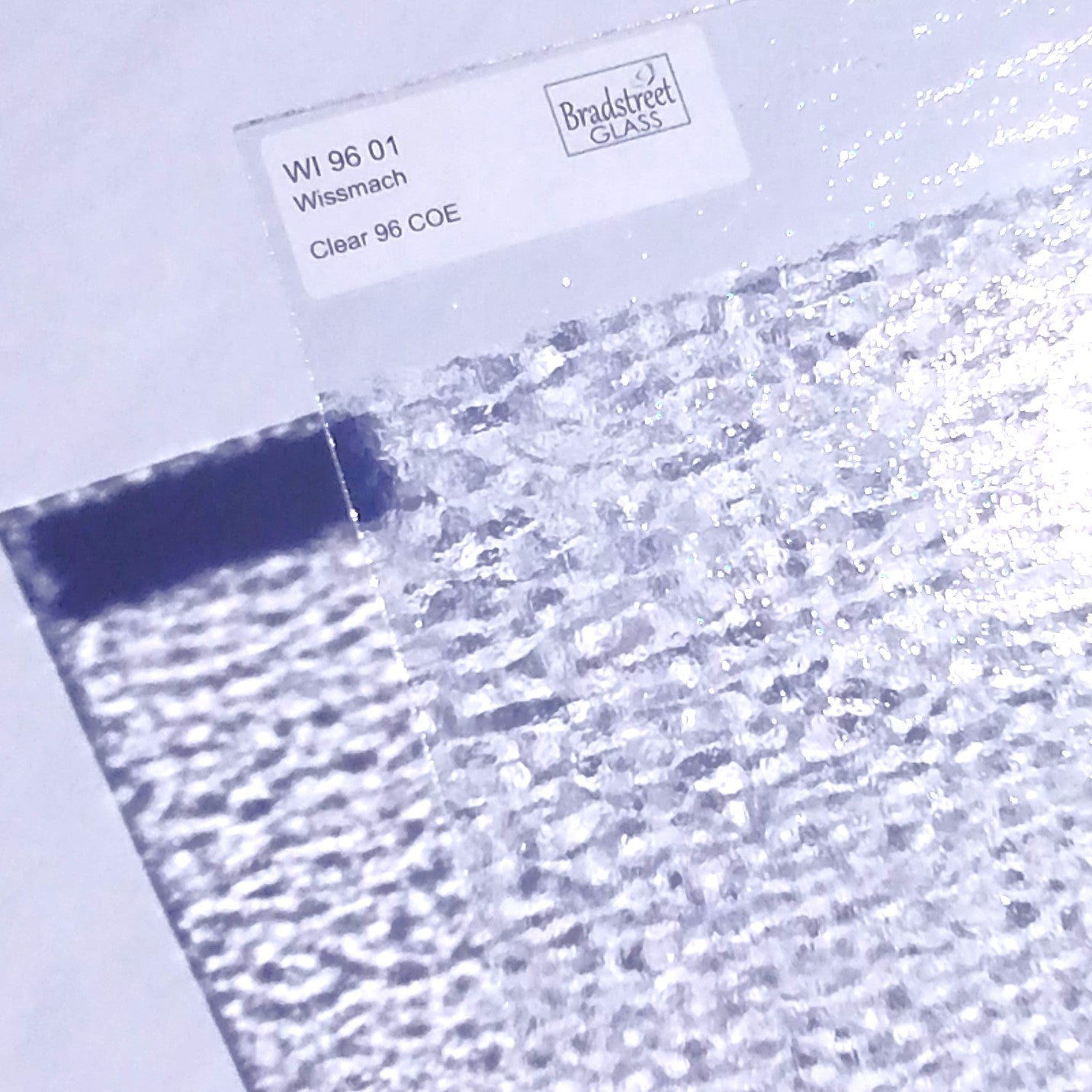 Clear Fusible Stained Glass Sheet 96 COE Wissmach 96 01