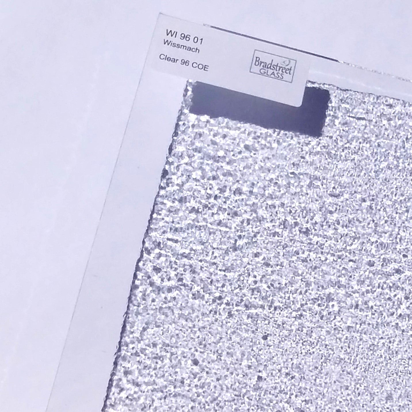Clear Fusible Stained Glass Sheet 96 COE Wissmach 96 01