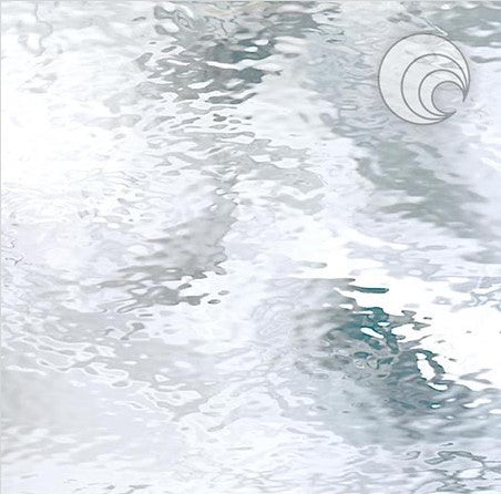 Clear Waterglass Textured System 96 COE Stained Glass Sheet Oceanside Fusible SF100W