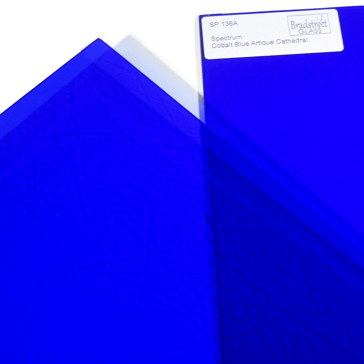 Cobalt Blue Artique Stained Glass Sheet Spectrum 136A