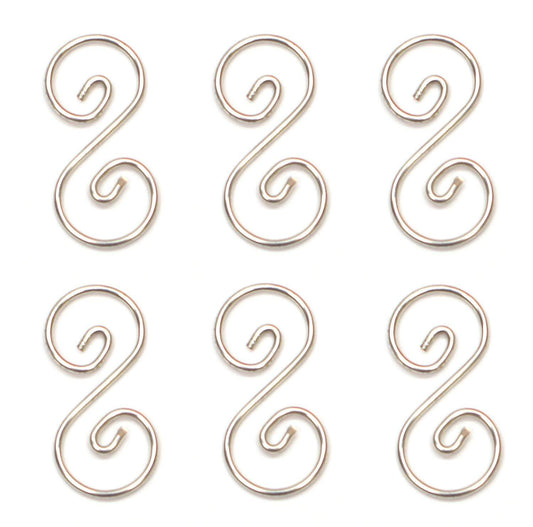 1.5" Pre-Tinned Curly Q Hangers, 6 Pack