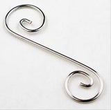 2-5/16" Pre-Tinned Curly Q Hangers Q5, 6 Pack, Use fancy Curly Q Hangers to dress up your next stained glass panel or suncatcher