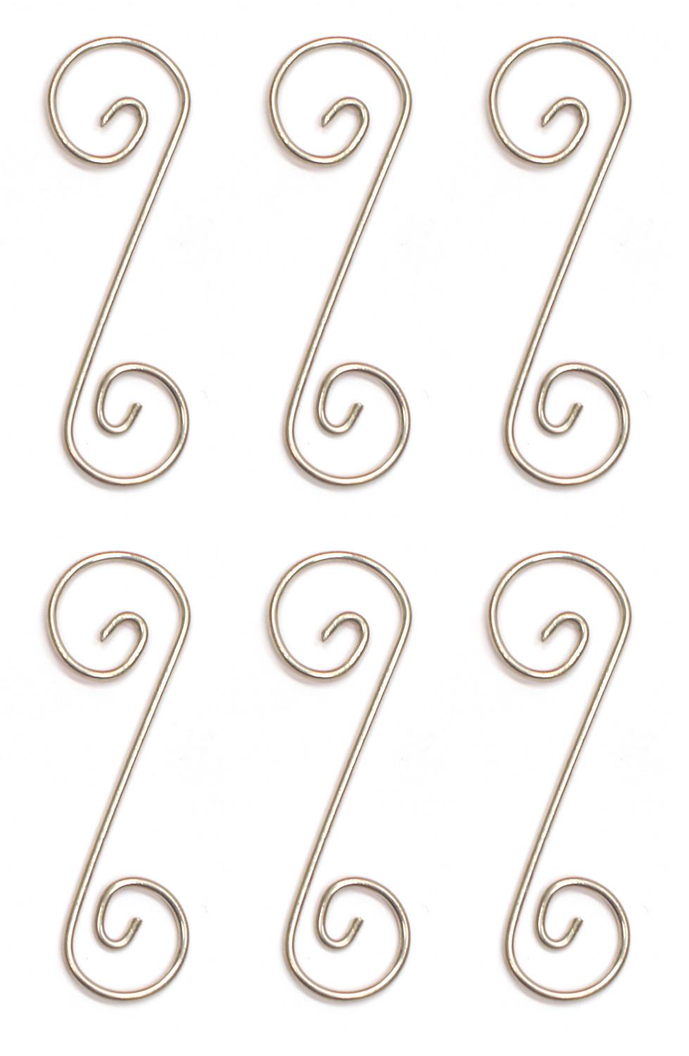 3" Pre-Tinned Curly Q Hangers Q6, 6 Pack