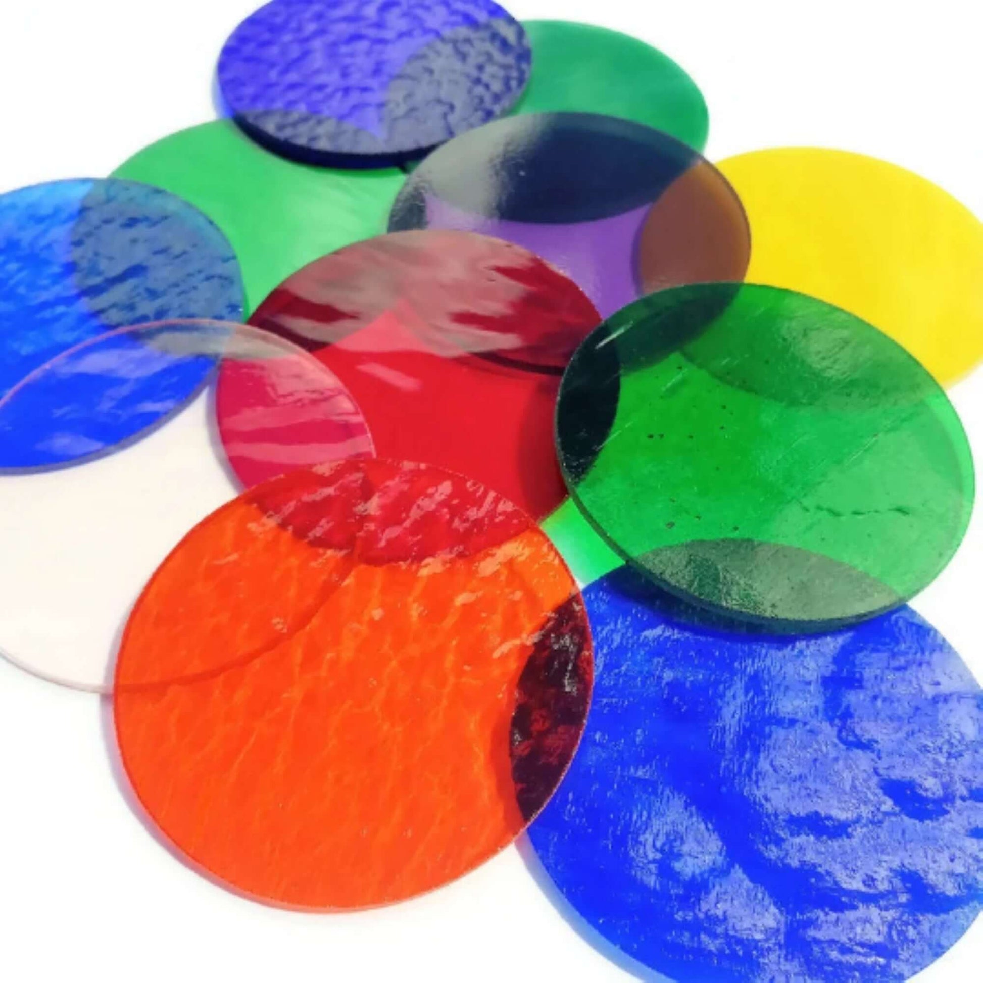 10-color round shape colored glass head