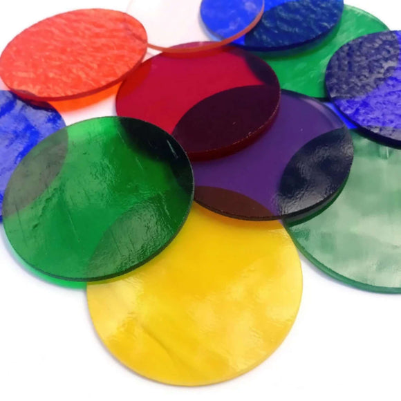 Precut Stained Glass Circles, 3