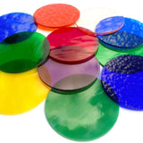 Precut Stained Glass Circles, 3" Diameter Glass Circles in Assorted Colors