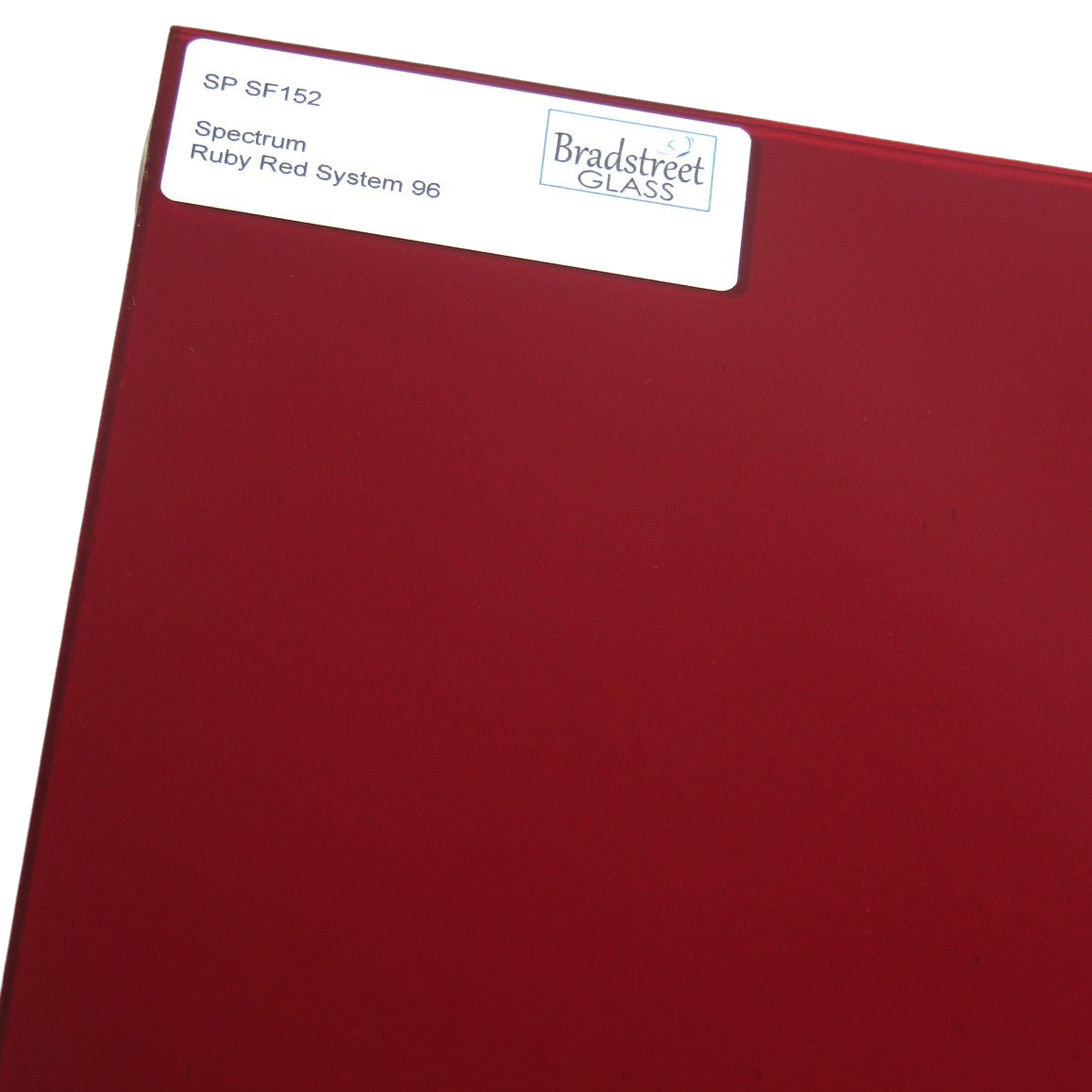 Ruby Red Cathedral Stained Glass Sheet 96 COE Oceanside SF152
