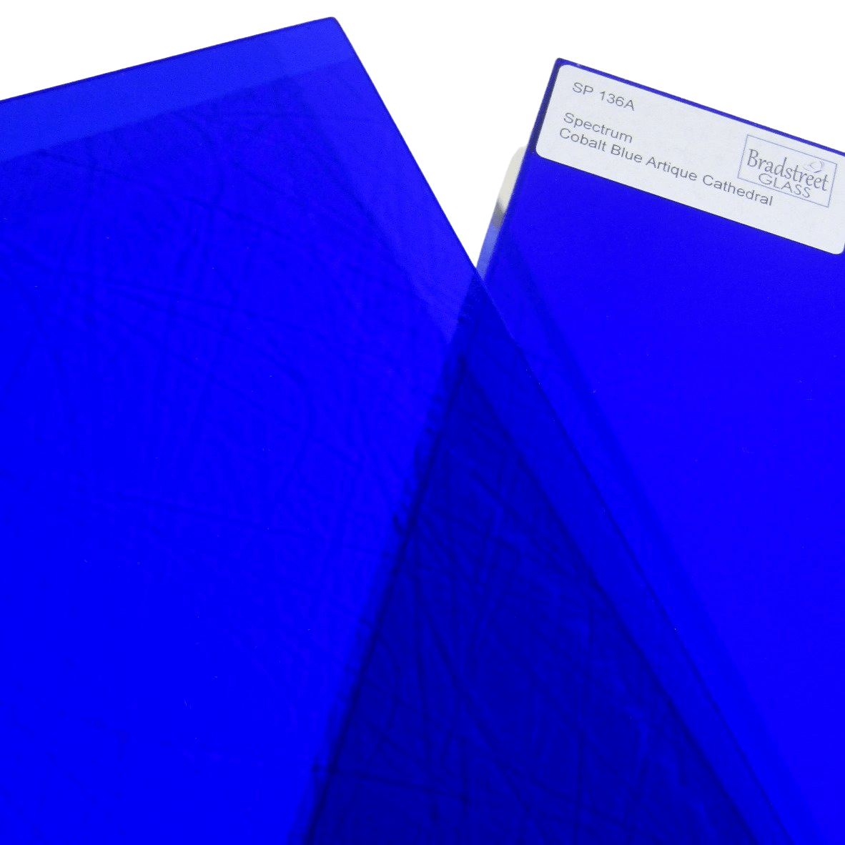 Cobalt Blue Artique Stained Glass Sheet Spectrum 136A