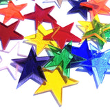 Precut Stained Glass 1.5" Stars, Assorted Colors, Package of 10 or 20