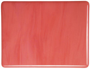 Salmon Pink Opal Fusible Stained Glass Sheet 90 COE Bullseye 0305 30F
