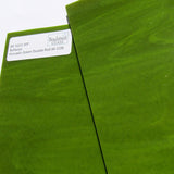 Bullseye 90 COE Avocado Green Stained Glass Sheet, Double Rolled, Fusible, BE 0222 30F