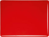 Bullseye Pimento Red Opal Stained Glass Sheet Fusible 90 COE Double Rolled BE 0225 30F