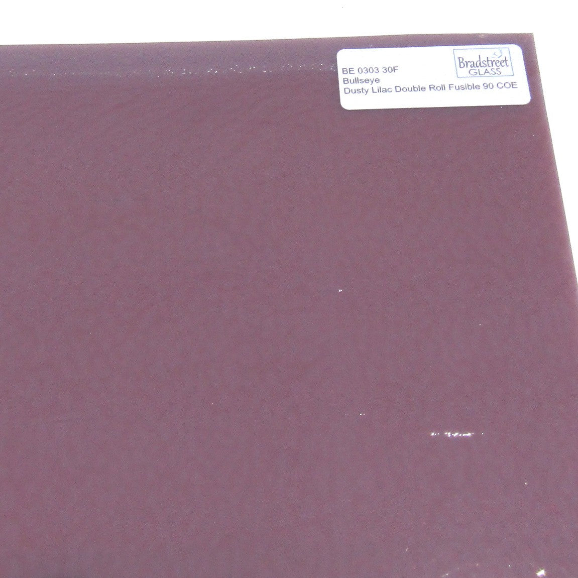 Dusty Lilac Double Rolled Fusible 90 COE Bullseye Stained Glass Sheet BE 0303 30F