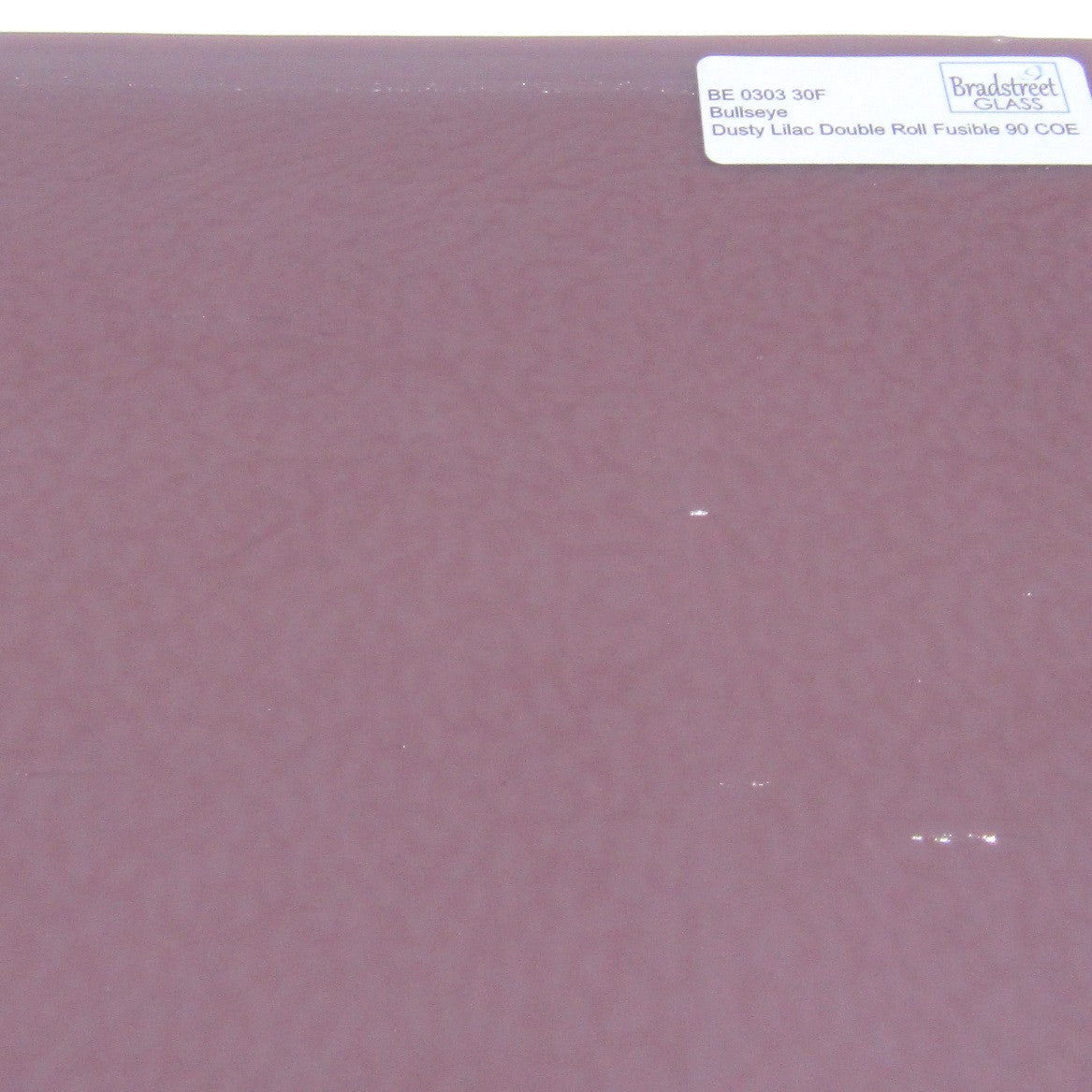 Dusty Lilac Double Rolled Fusible 90 COE Bullseye Stained Glass Sheet BE 0303 30F